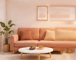 Warm living room